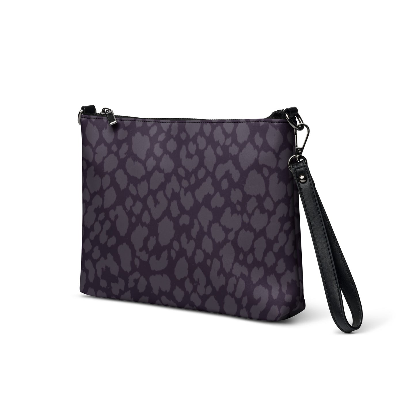 BLACK LEOPARD CROSSBODY BAG
