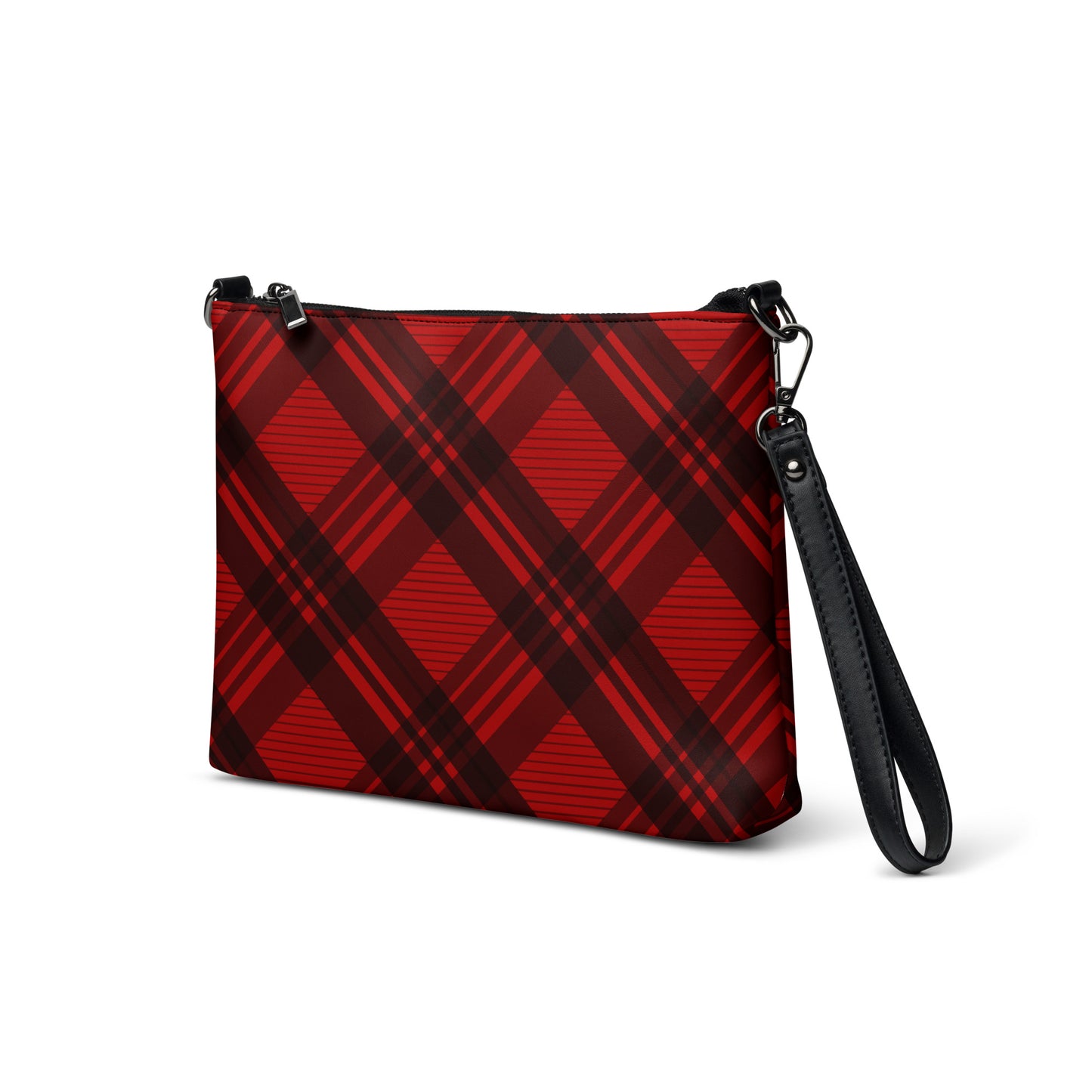 RED PLAID CROSSBODY BAG