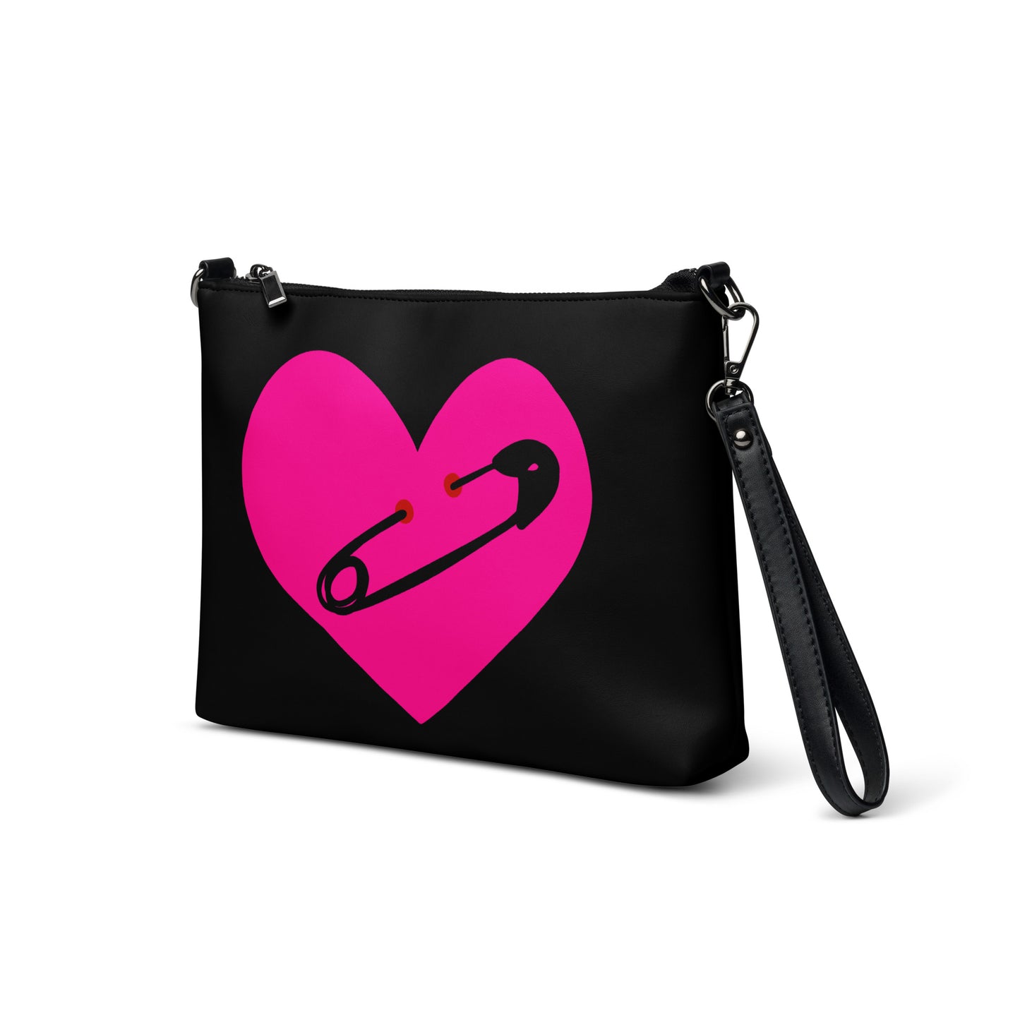 PINNED HEART CROSSBODY BAG