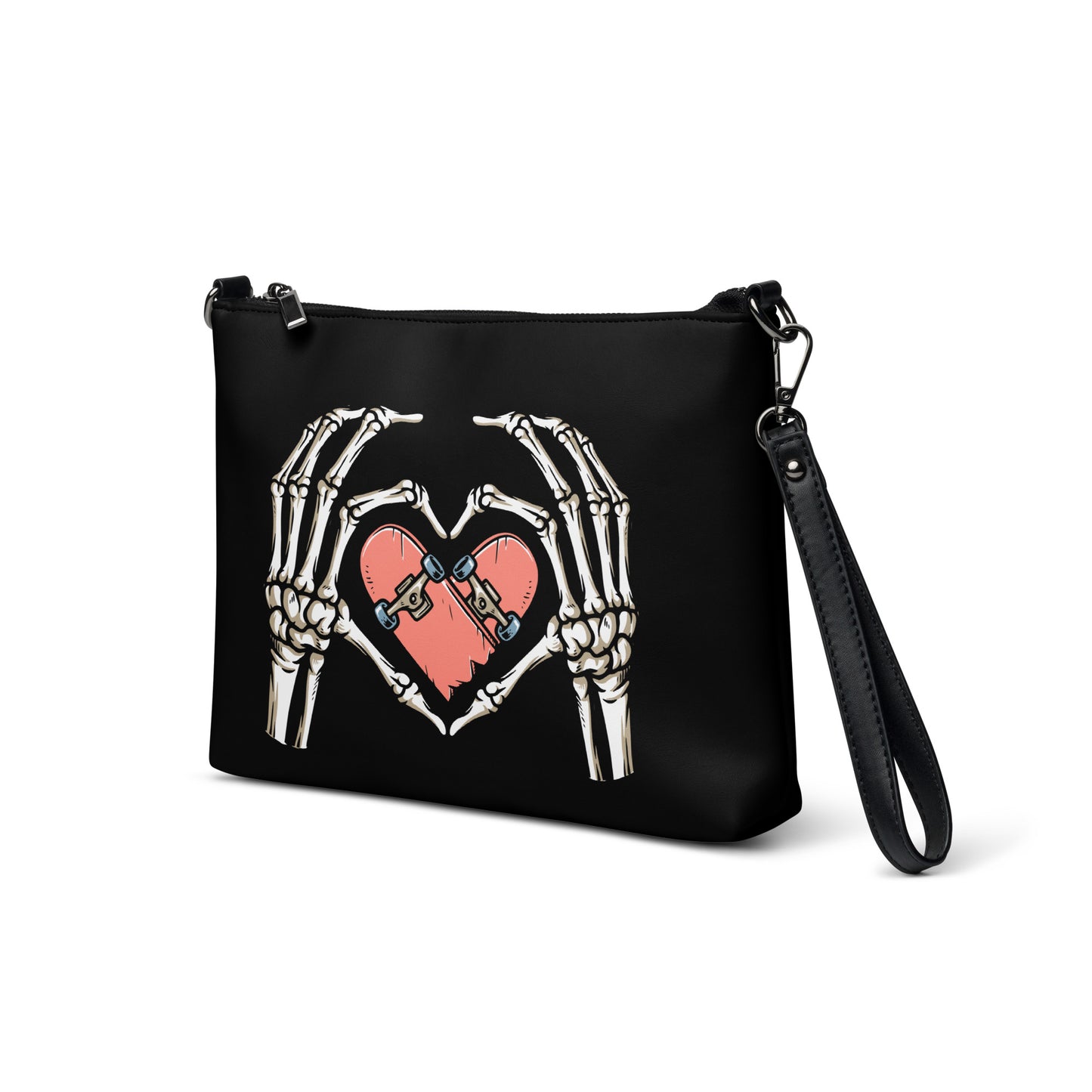 SKATEBOARD HEART CROSSBODY BAG