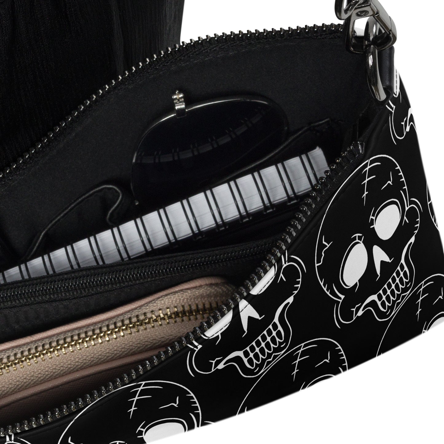 LAUGHING SKULL CROSSBODY BAG