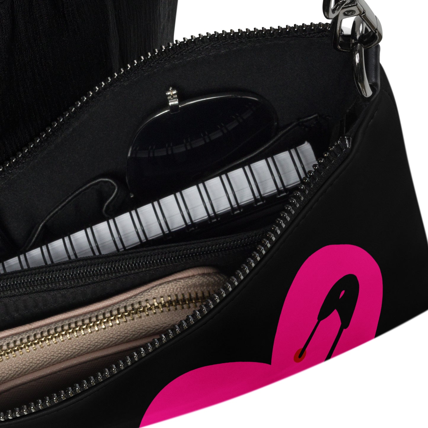 PINNED HEART CROSSBODY BAG