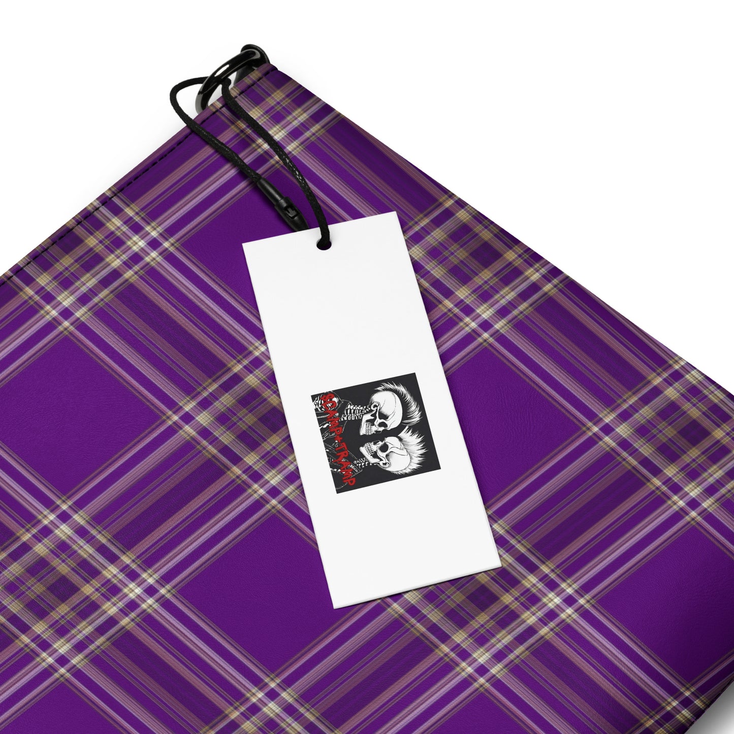 PURPLE PLAID CROSSBODY BAG