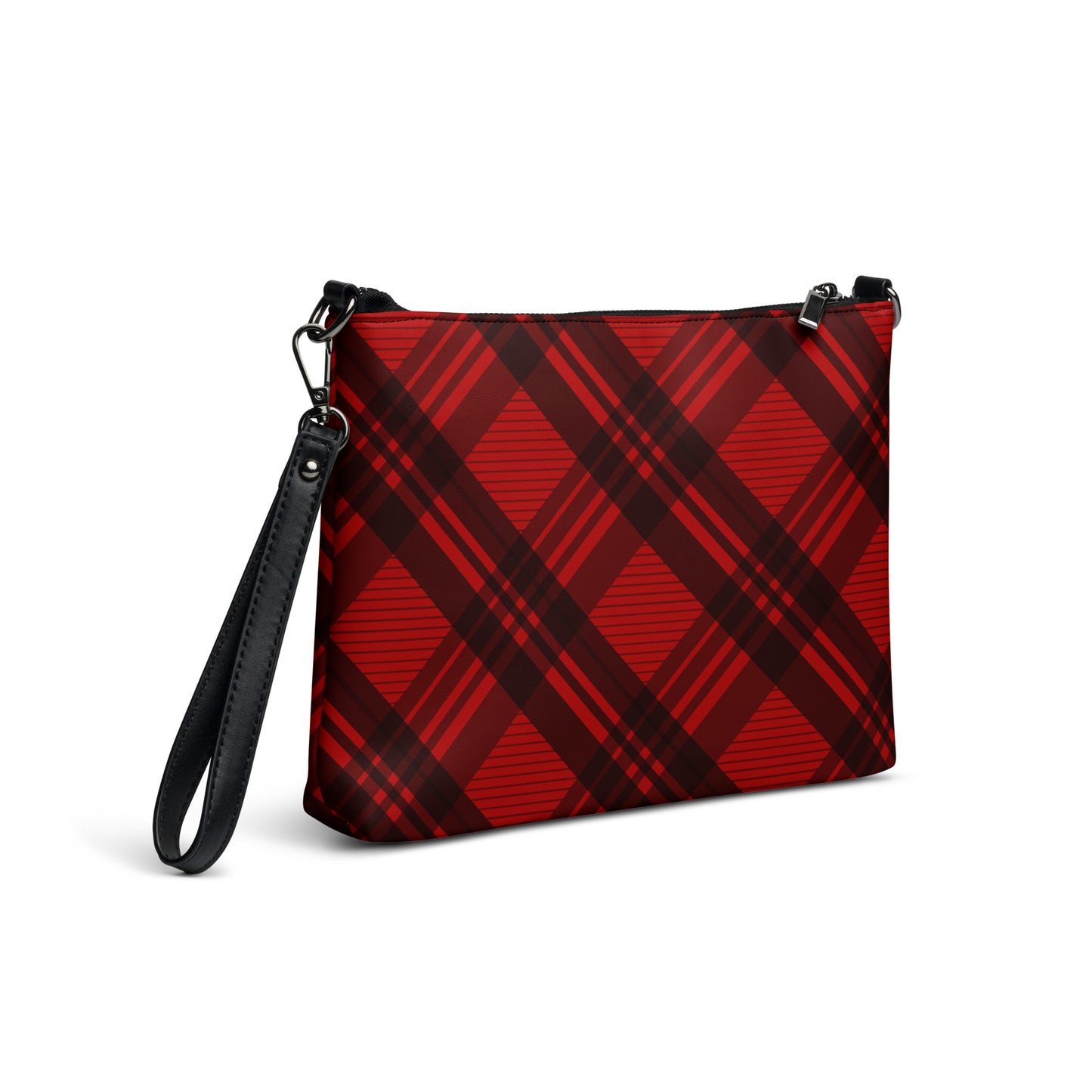 RED PLAID CROSSBODY BAG