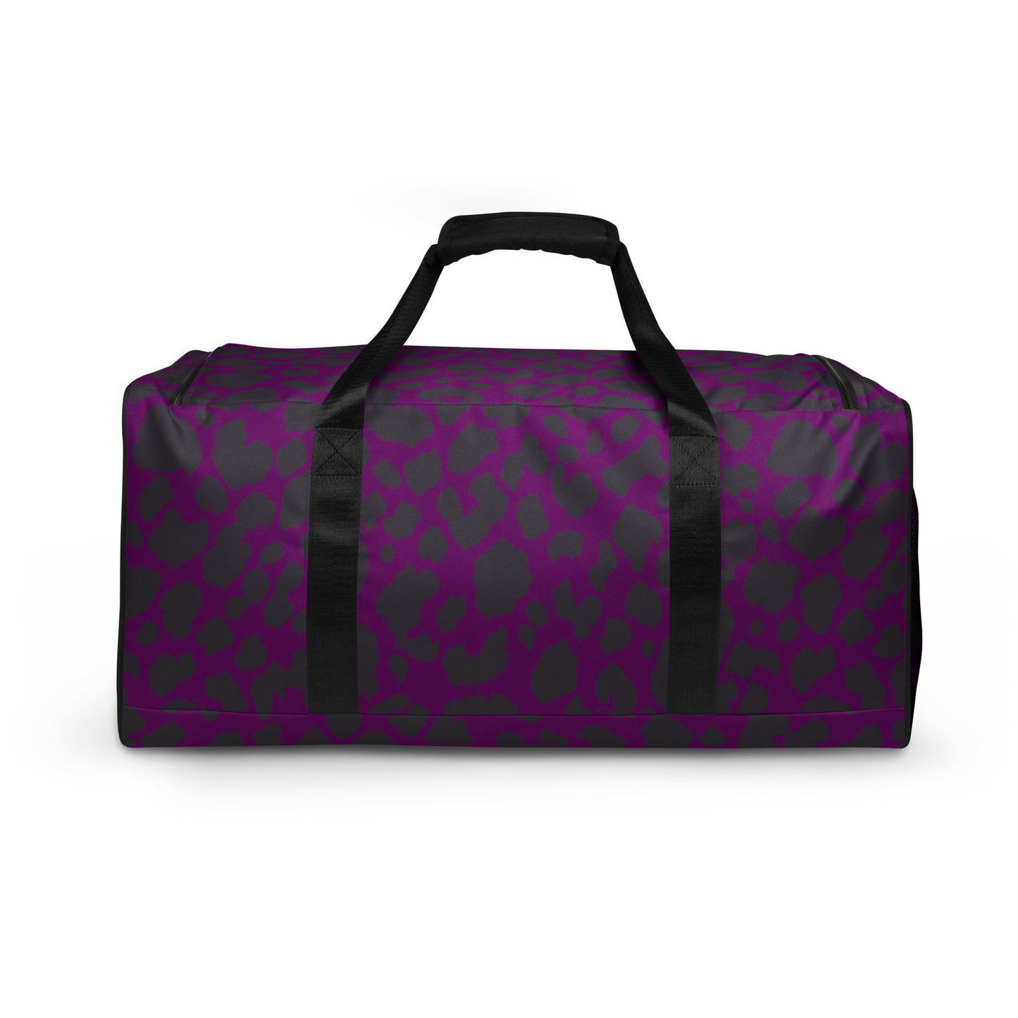 PURPLE LEOPARD LARGE DUFFEL BAG