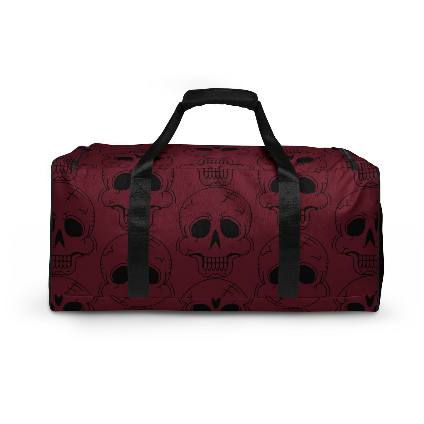 RED LAUGHING SKULL LARGE DUFFEL BAG
