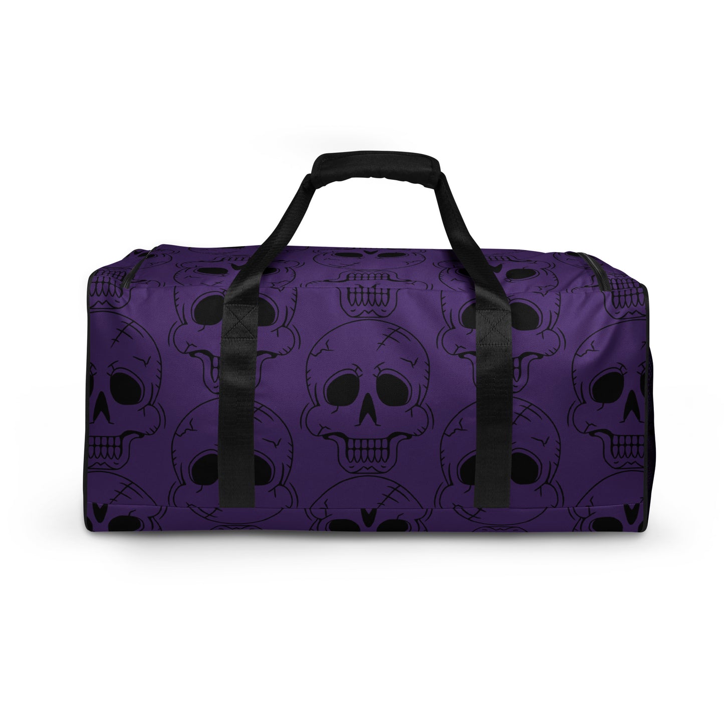 PURPLE LAUGHING SKULL LARGE DUFFLE BAG