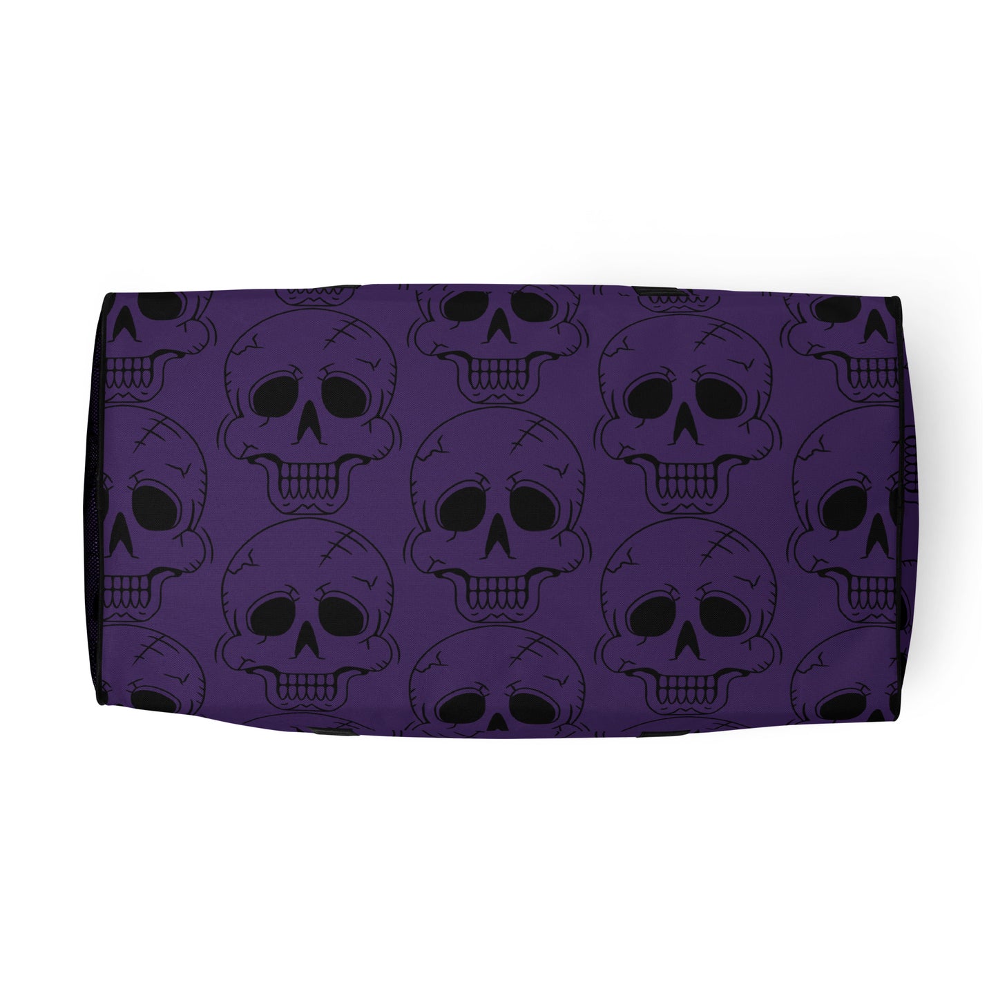 PURPLE LAUGHING SKULL LARGE DUFFLE BAG
