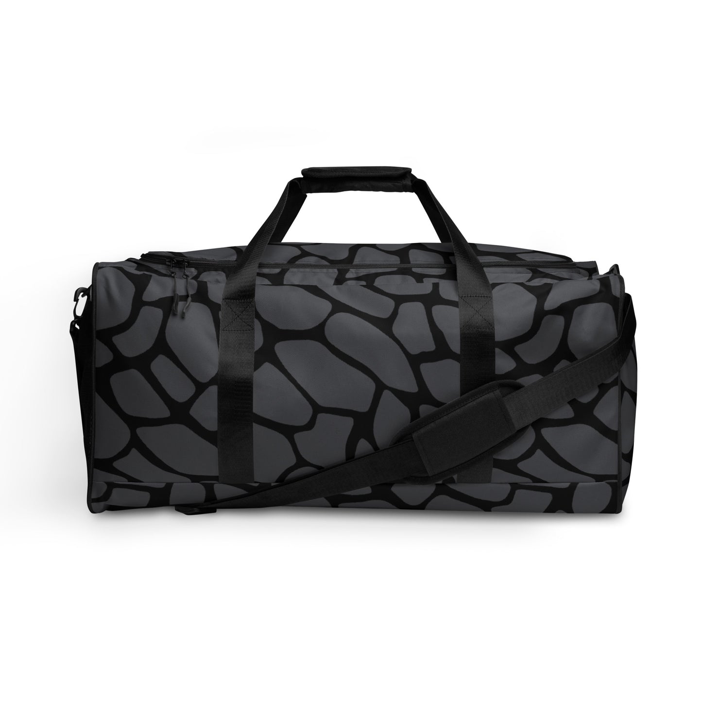 GRAY SNAKESKIN LARGE DUFFEL BAG