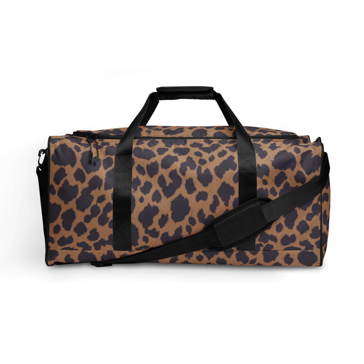 LEOPARD PRINT LARGE DUFFEL BAG