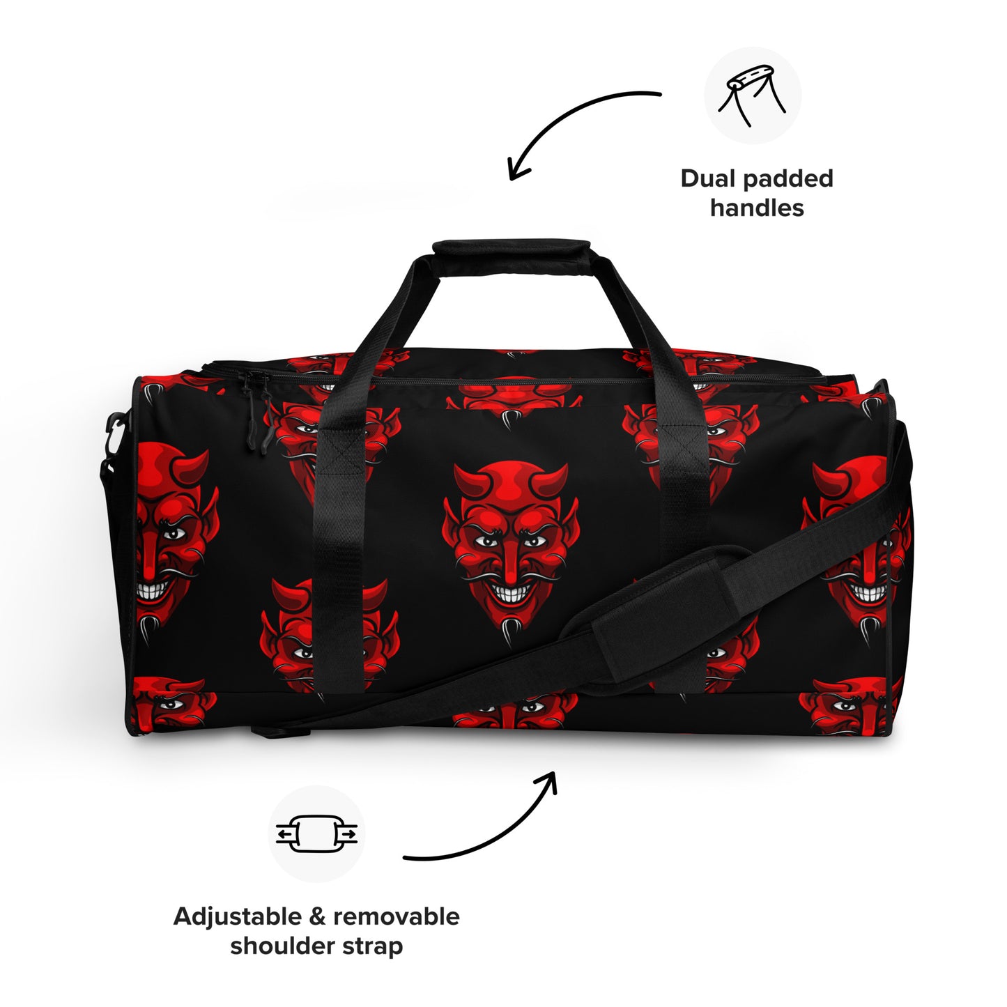 RED DEVIL LARGE DUFFEL BAG