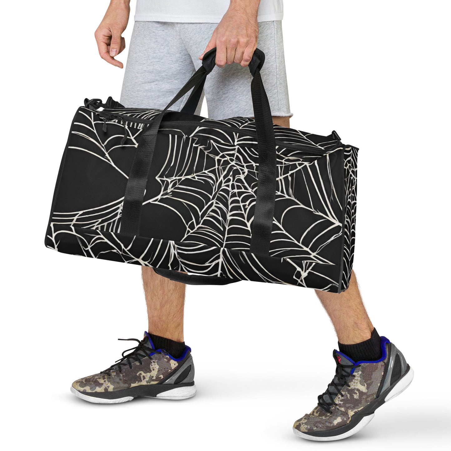 WEB OF LIES LARGE DUFFEL BAG