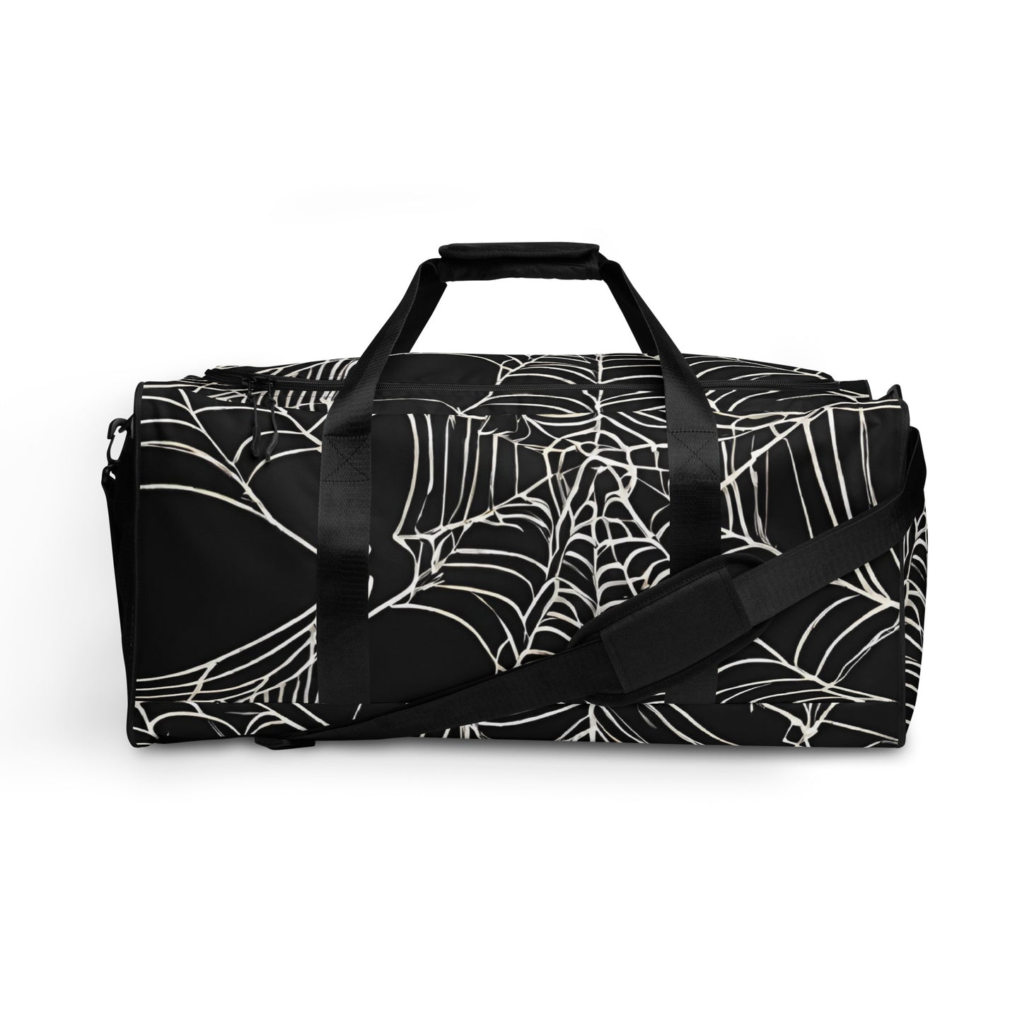 WEB OF LIES LARGE DUFFEL BAG