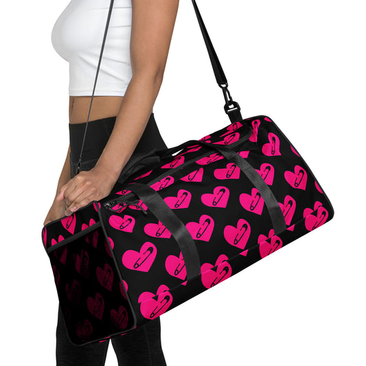 PINNED HEART DUFFEL BAG