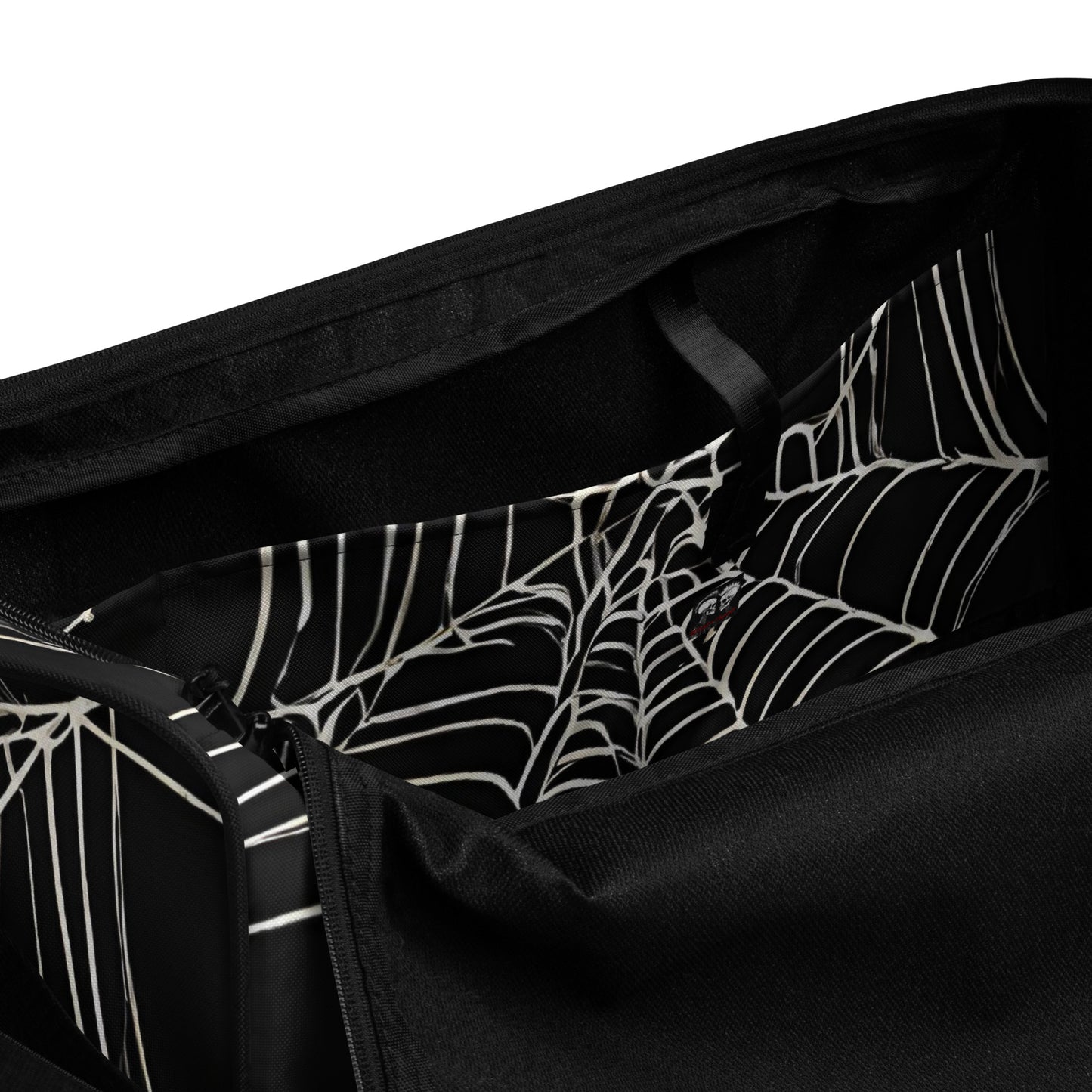WEB OF LIES LARGE DUFFEL BAG