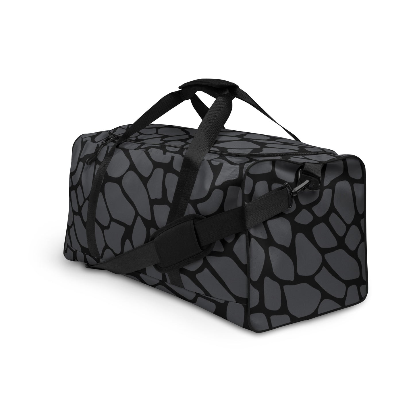 GRAY SNAKESKIN LARGE DUFFEL BAG