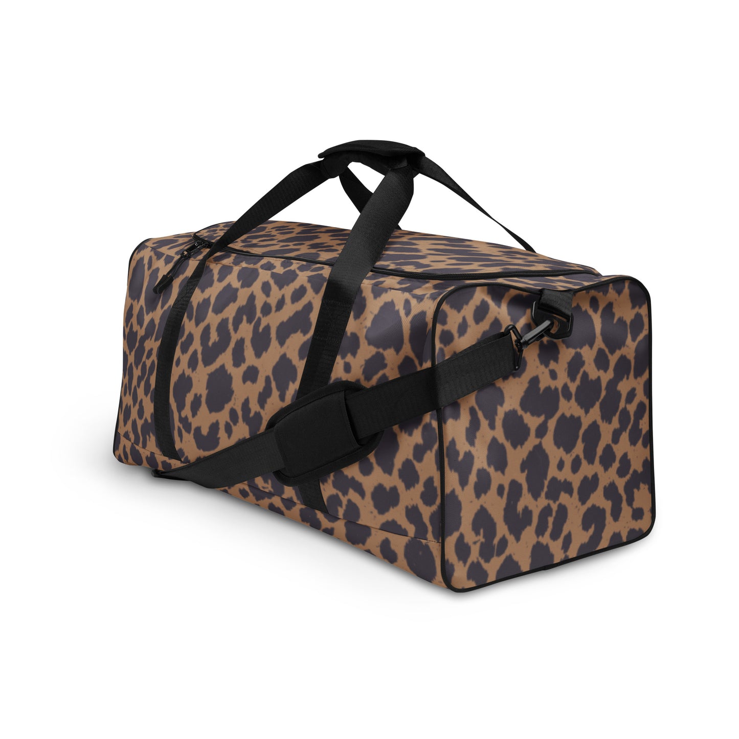 LEOPARD PRINT LARGE DUFFEL BAG