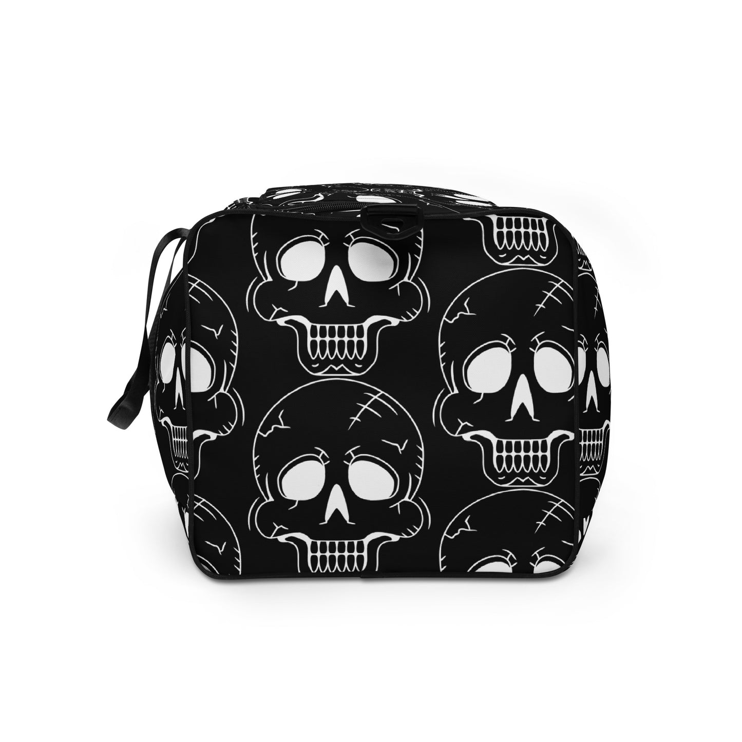 BLACK LAUGHING SKULL LARGE DUFFEL BAG
