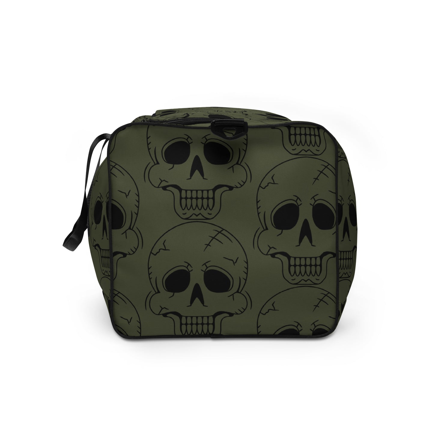 GREEN LAUGHING SKULL LARGE DUFFEL BAG