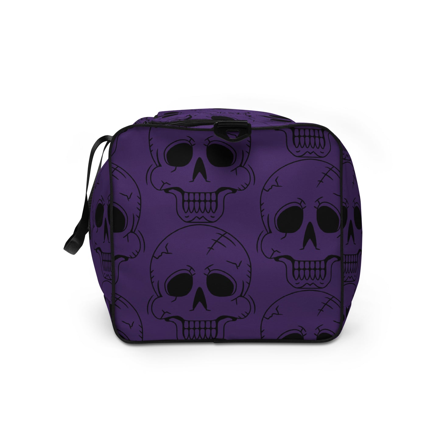 PURPLE LAUGHING SKULL LARGE DUFFLE BAG