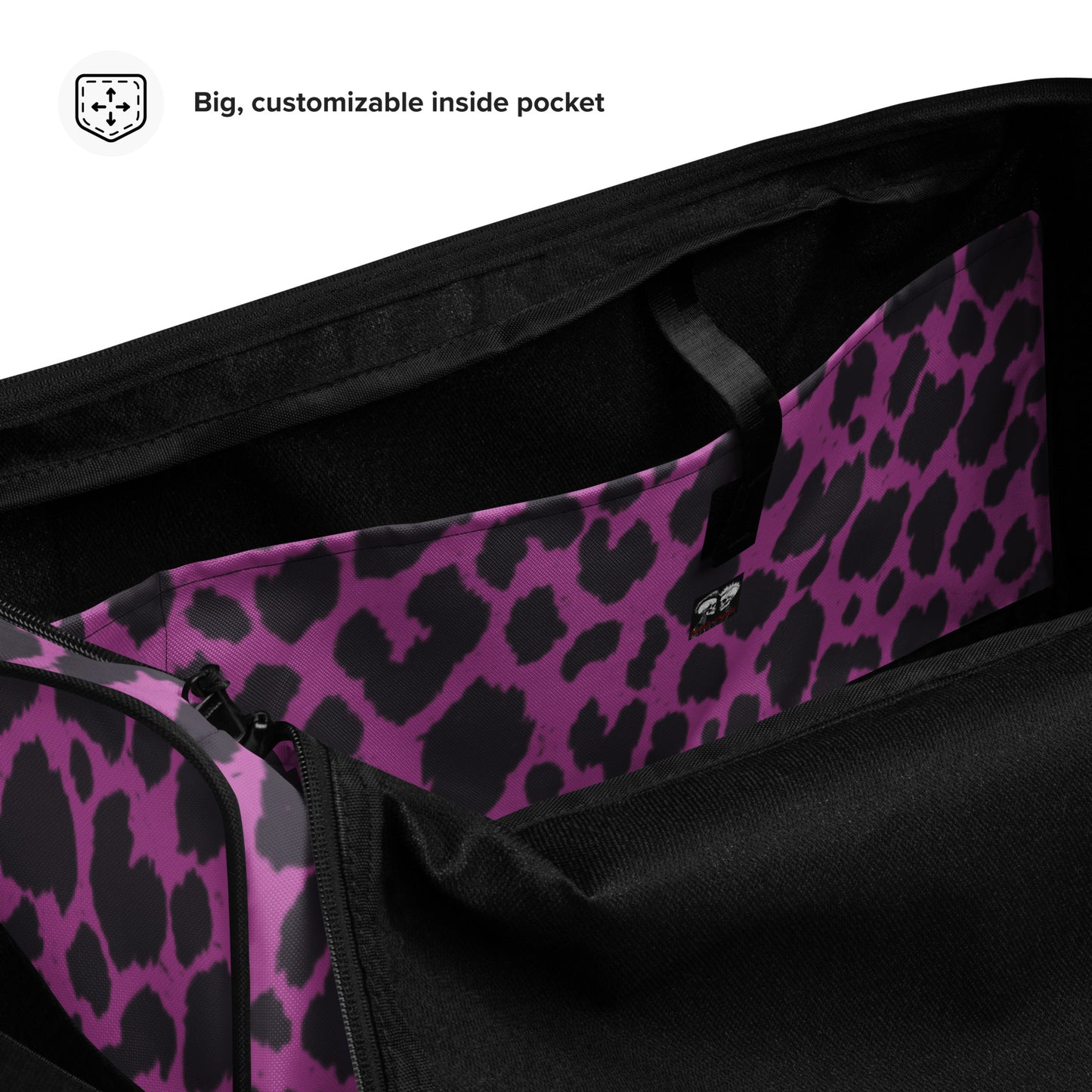 PINK LEOPARD LARGE DUFFEL BAG