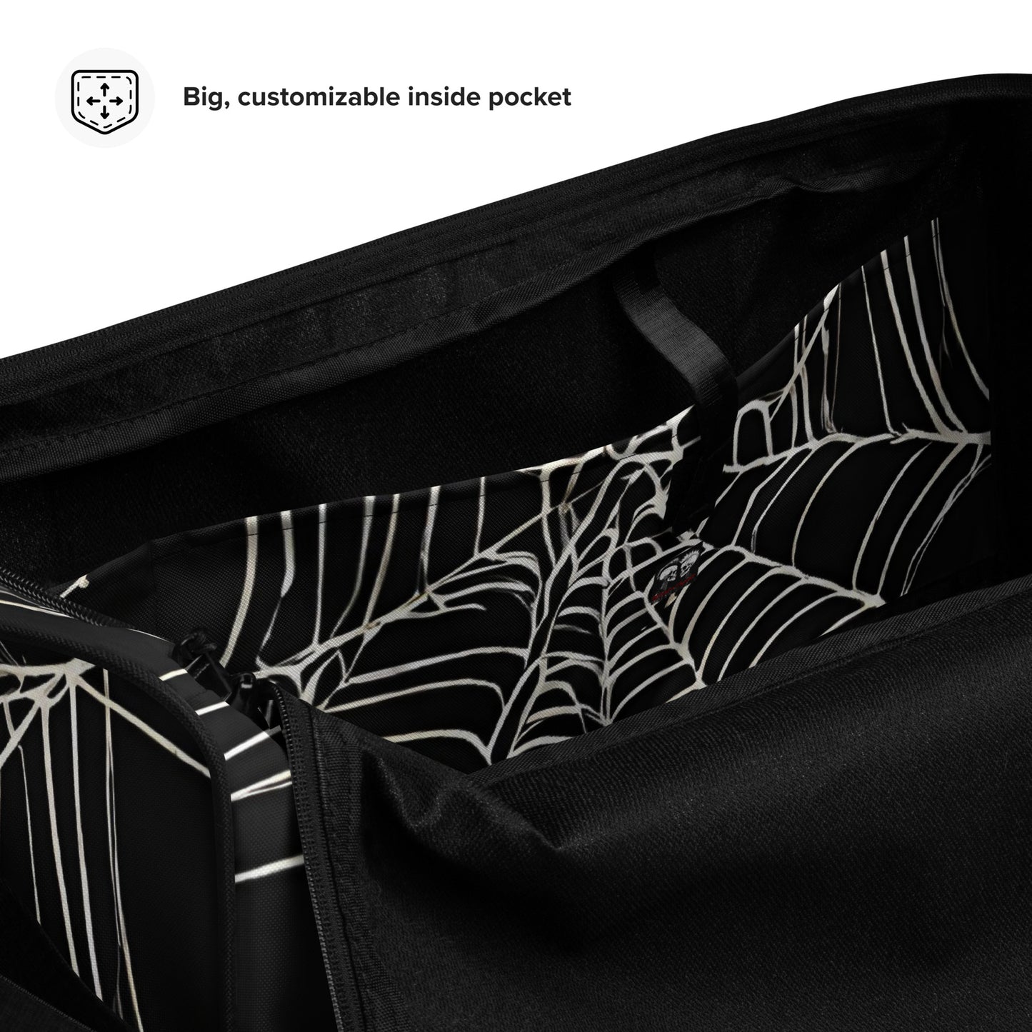 WEB OF LIES LARGE DUFFEL BAG