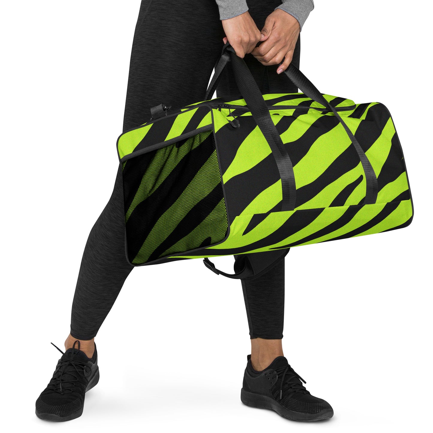 YELLOW ZEBRA LARGE DUFFEL BAG