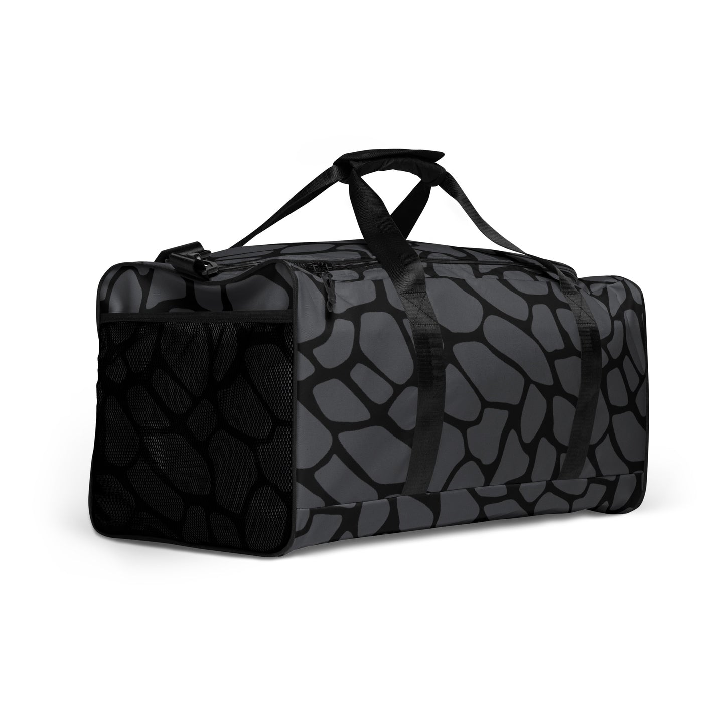 GRAY SNAKESKIN LARGE DUFFEL BAG