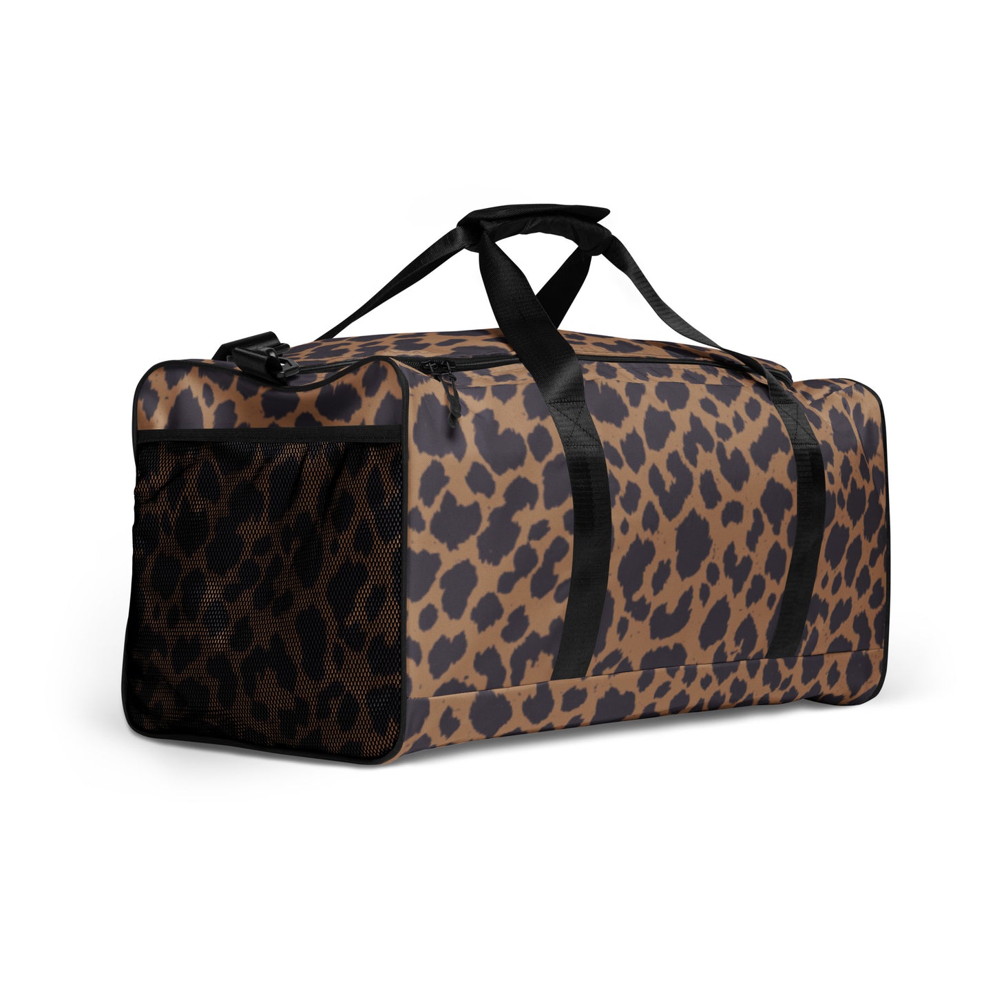 LEOPARD PRINT LARGE DUFFEL BAG