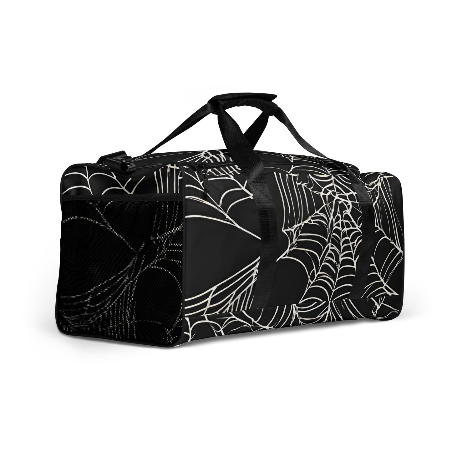 WEB OF LIES LARGE DUFFEL BAG