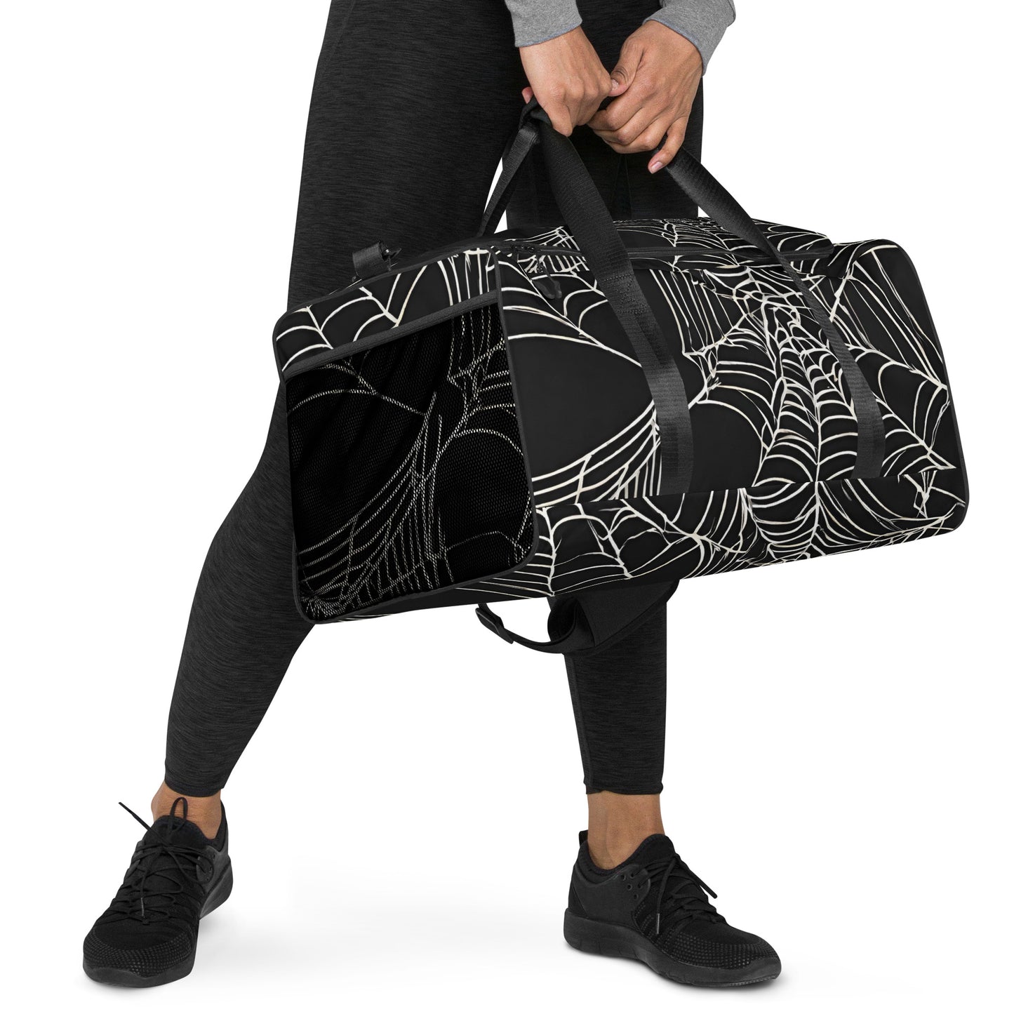 WEB OF LIES LARGE DUFFEL BAG