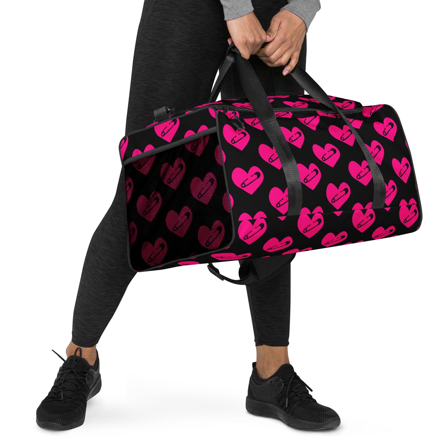 PINNED HEART DUFFEL BAG