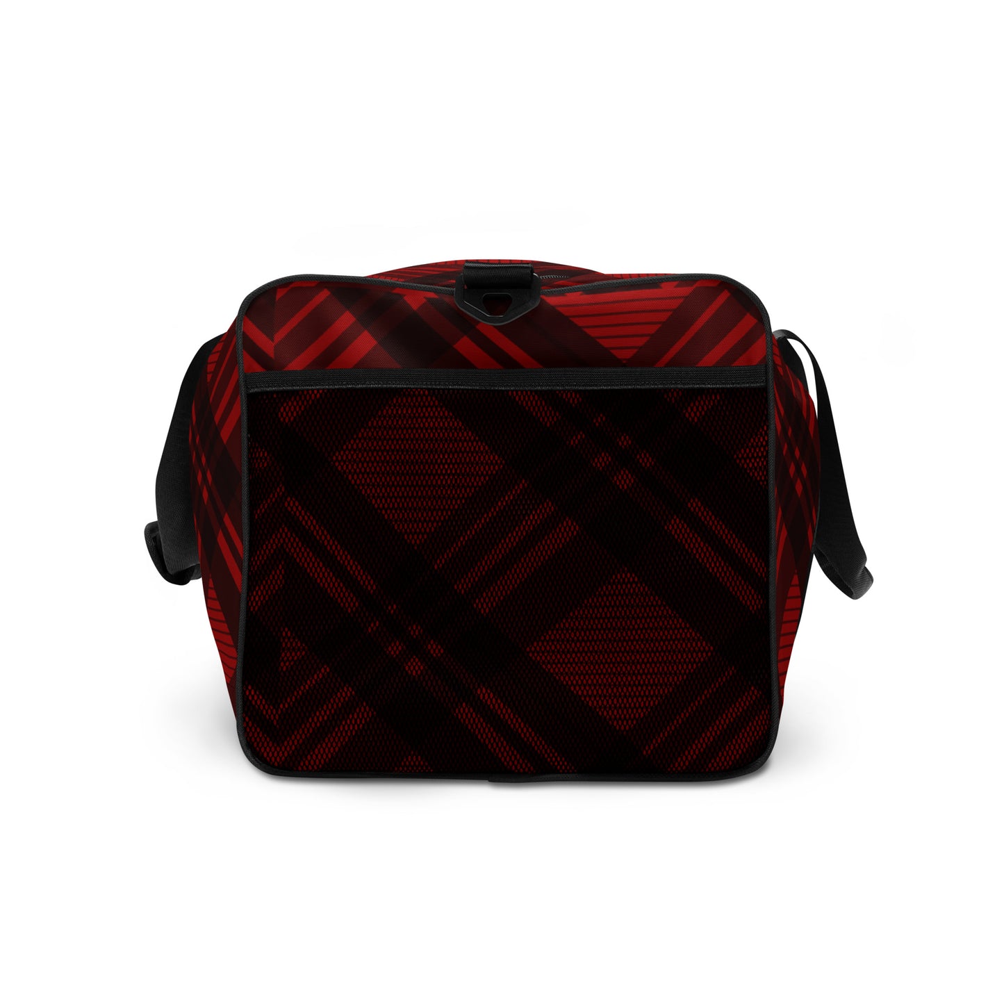 RED PLAID LARGE DUFFEL BAG