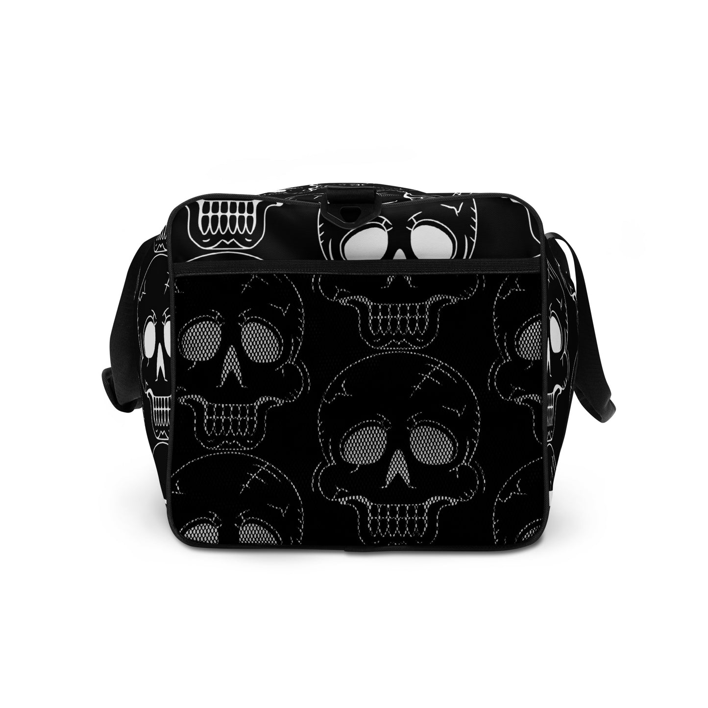 BLACK LAUGHING SKULL LARGE DUFFEL BAG