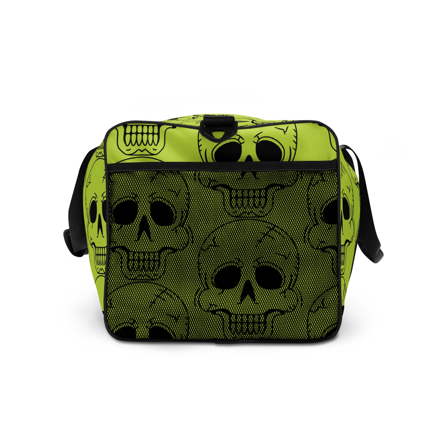 YELLOW LAUGHING SKULL LARGE DUFFEL BAG