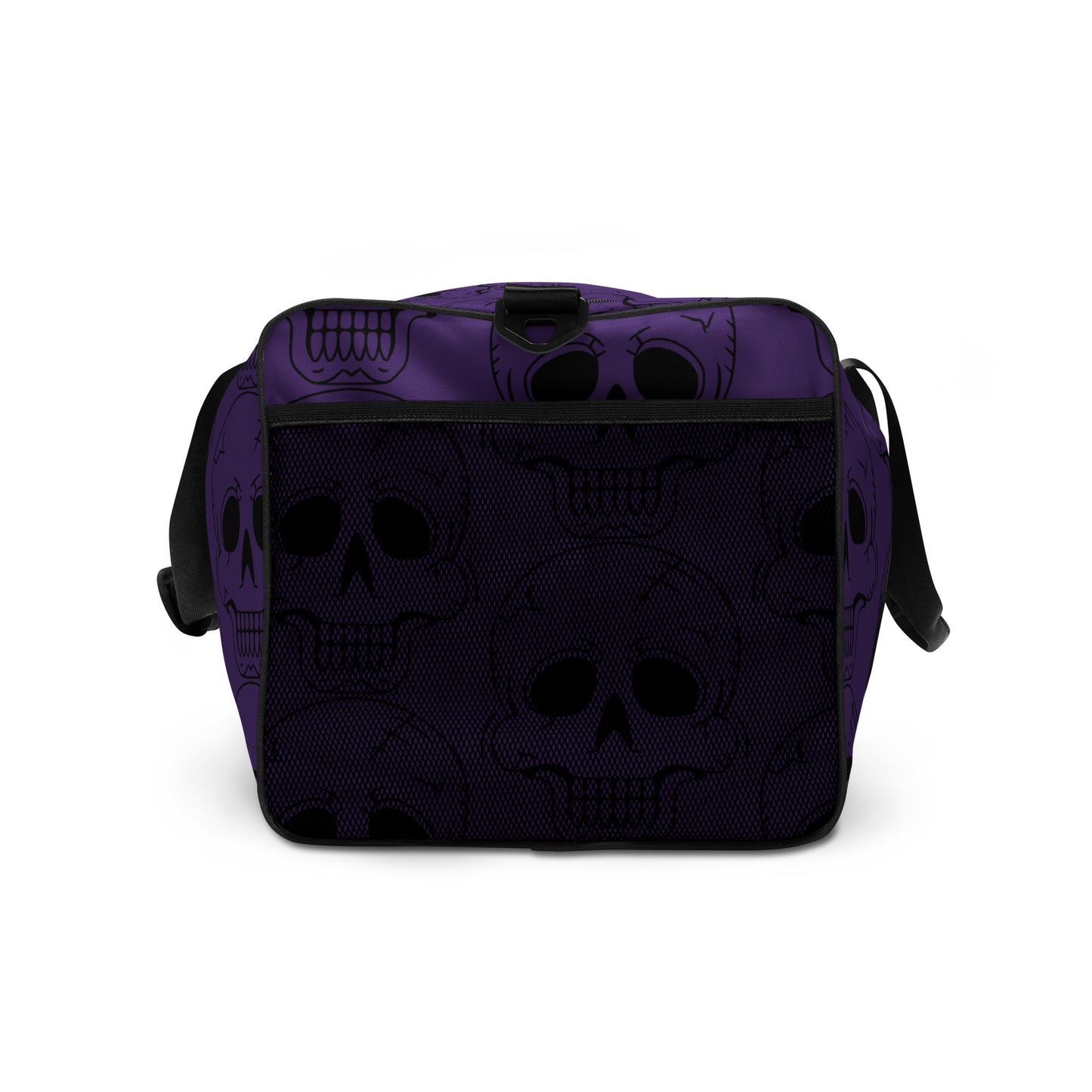 PURPLE LAUGHING SKULL LARGE DUFFLE BAG
