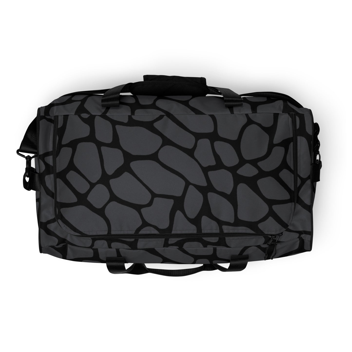 GRAY SNAKESKIN LARGE DUFFEL BAG