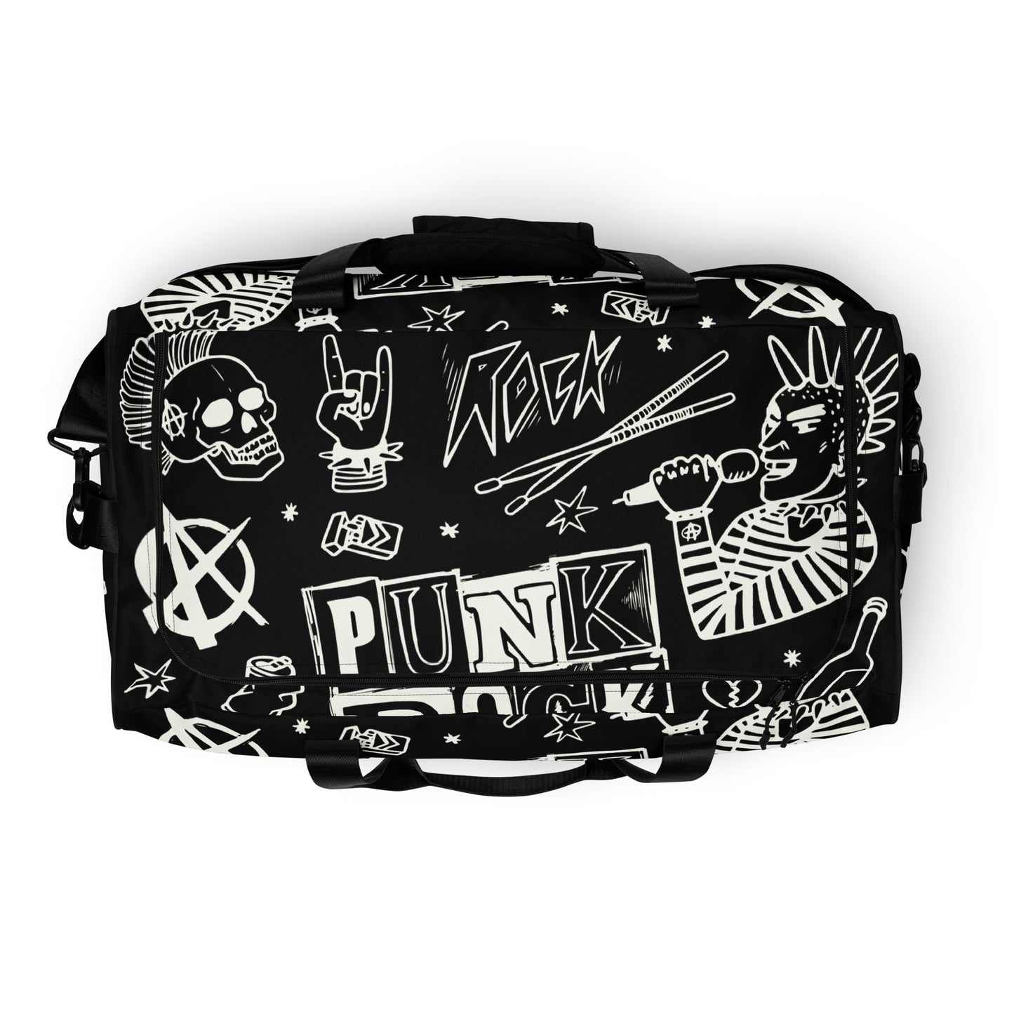 PUNK'S NOT DEAD LARGE DUFFEL BAG
