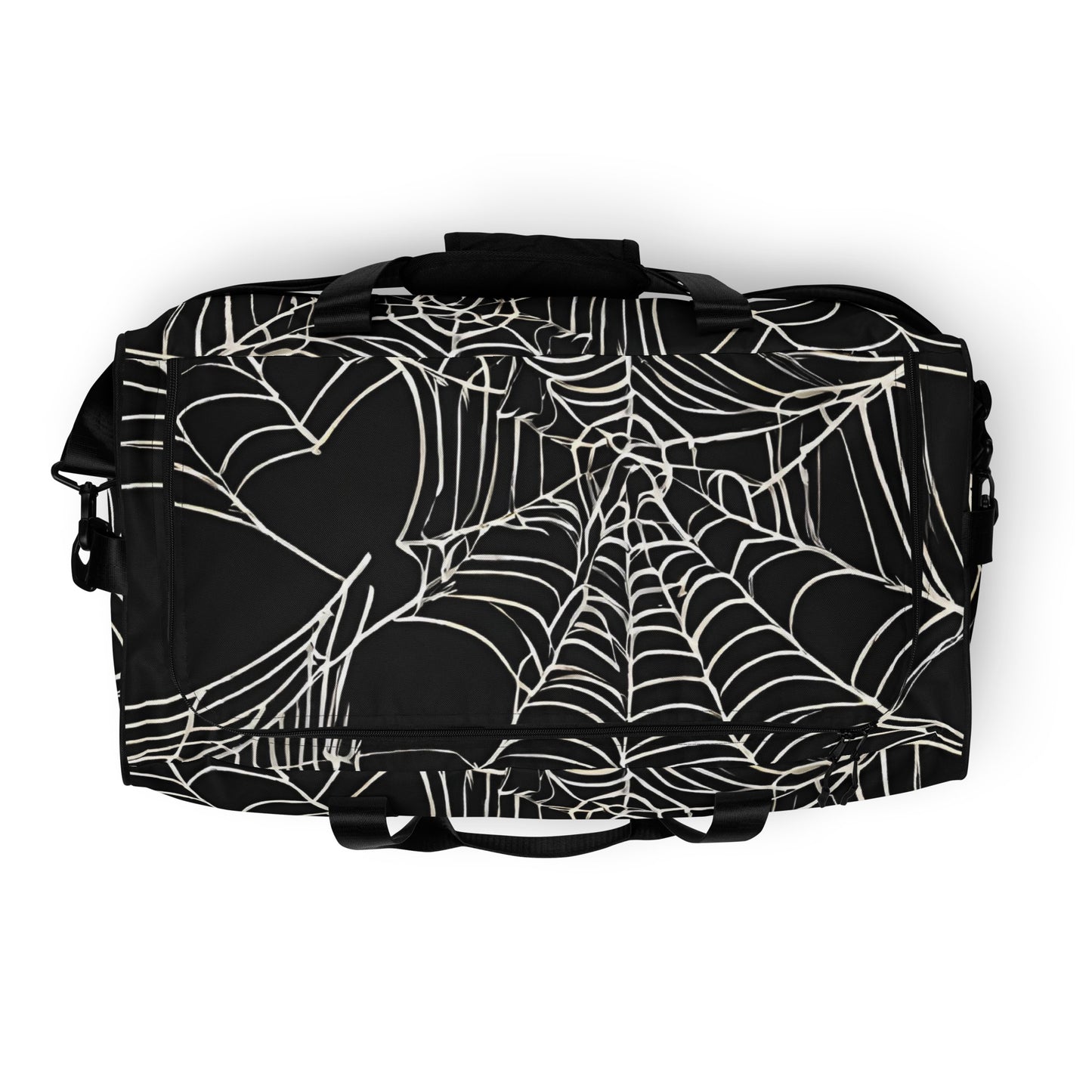 WEB OF LIES LARGE DUFFEL BAG