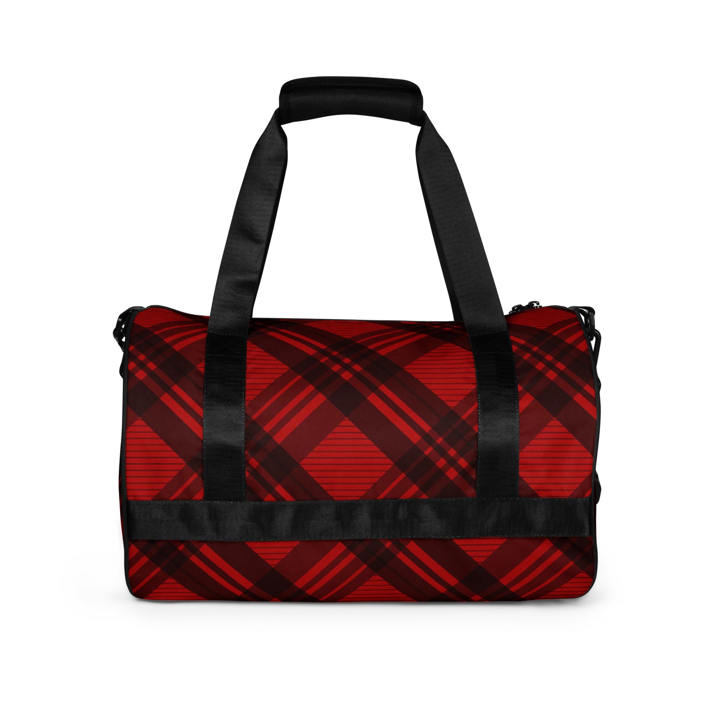 RED PLAID GYM BAG