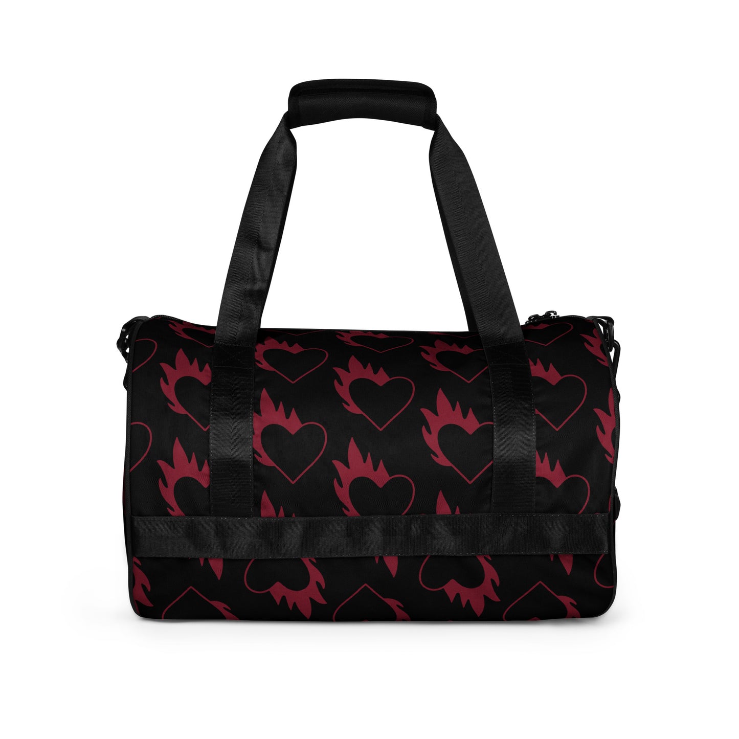 FLAMING HEART GYM BAG