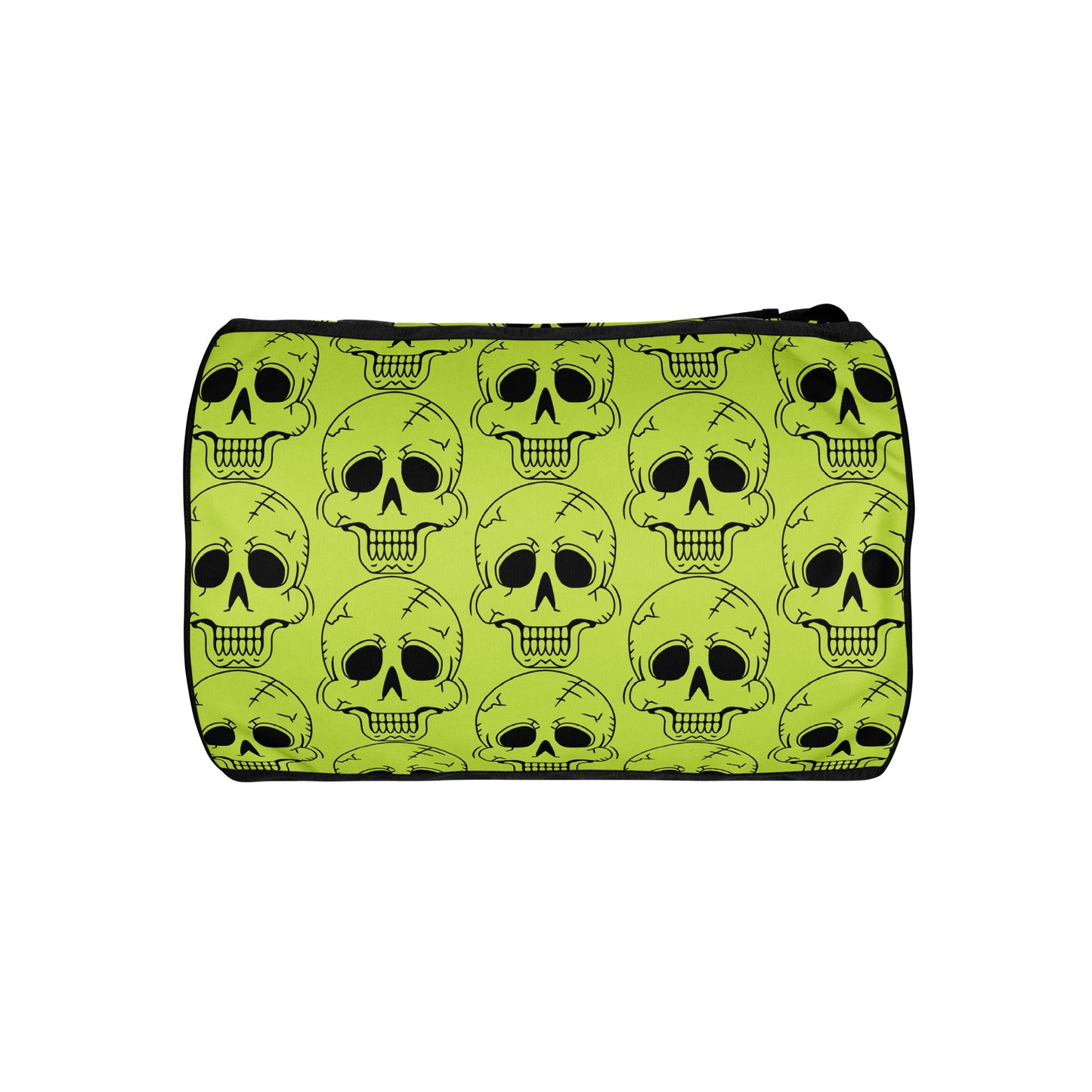 YELLOW LAUGHING SKULL GYM BAG