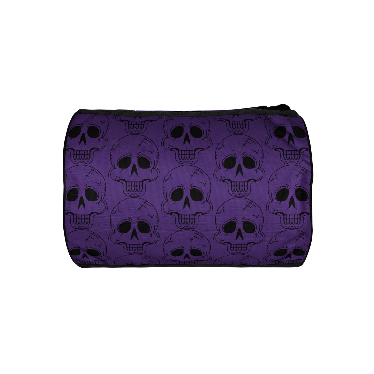 PURPLE LAUGHING SKULL GYM BAG