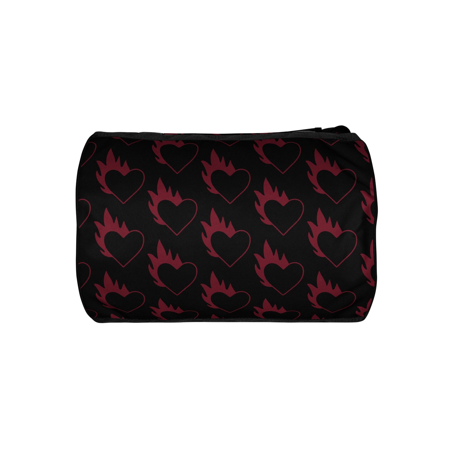 FLAMING HEART GYM BAG