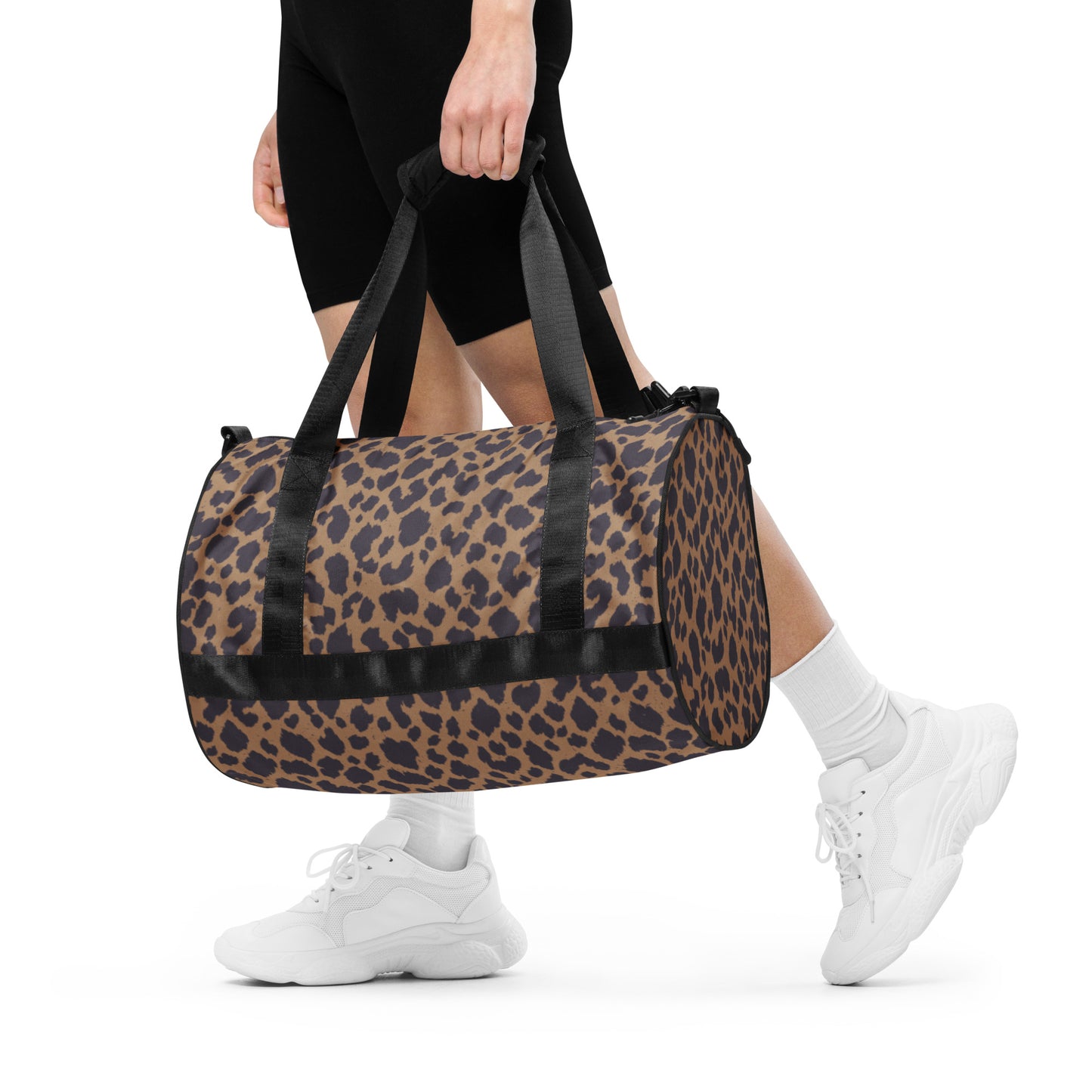 LEOPARD PRINT GYM BAG