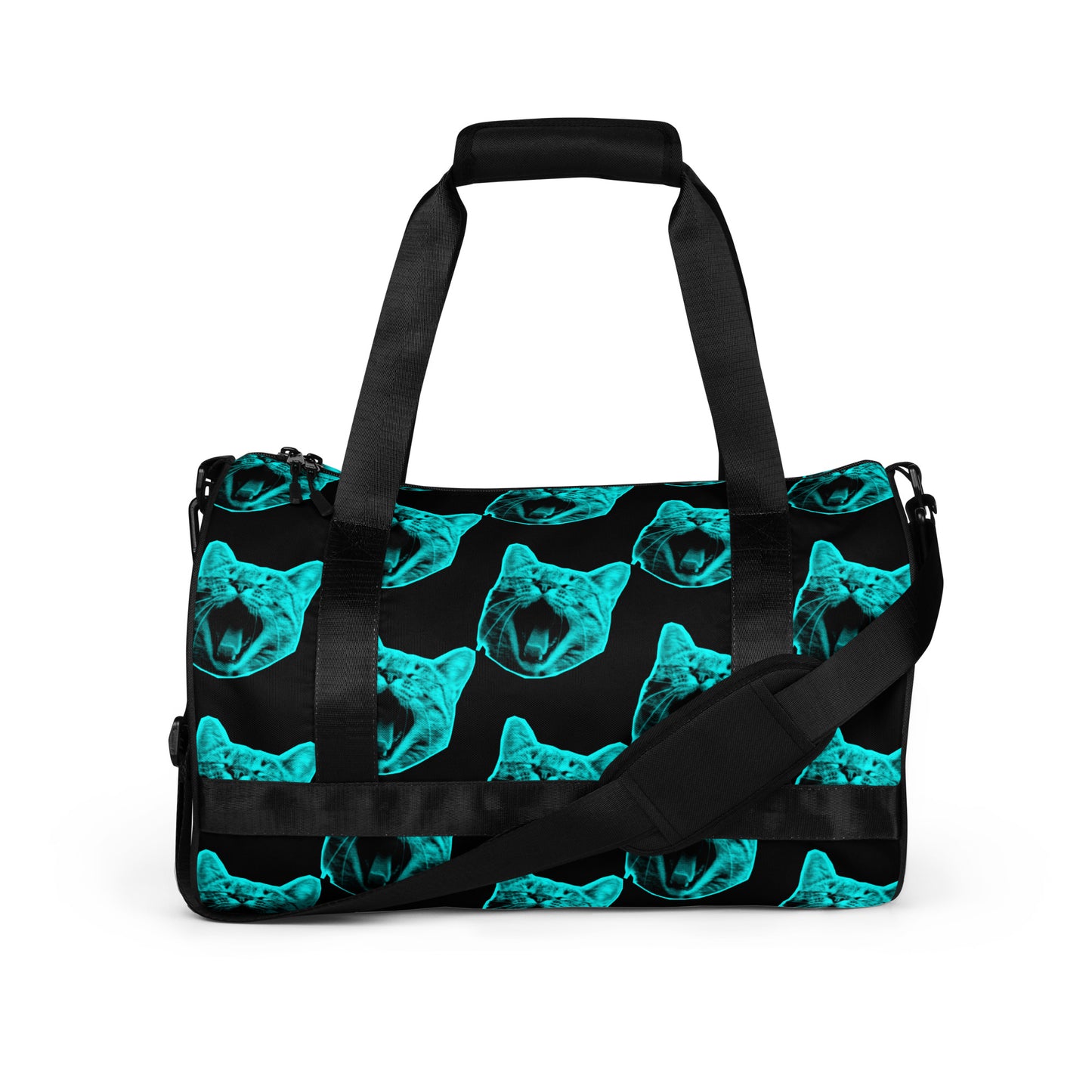 ELECTRIC BLUE CAT GYM BAG