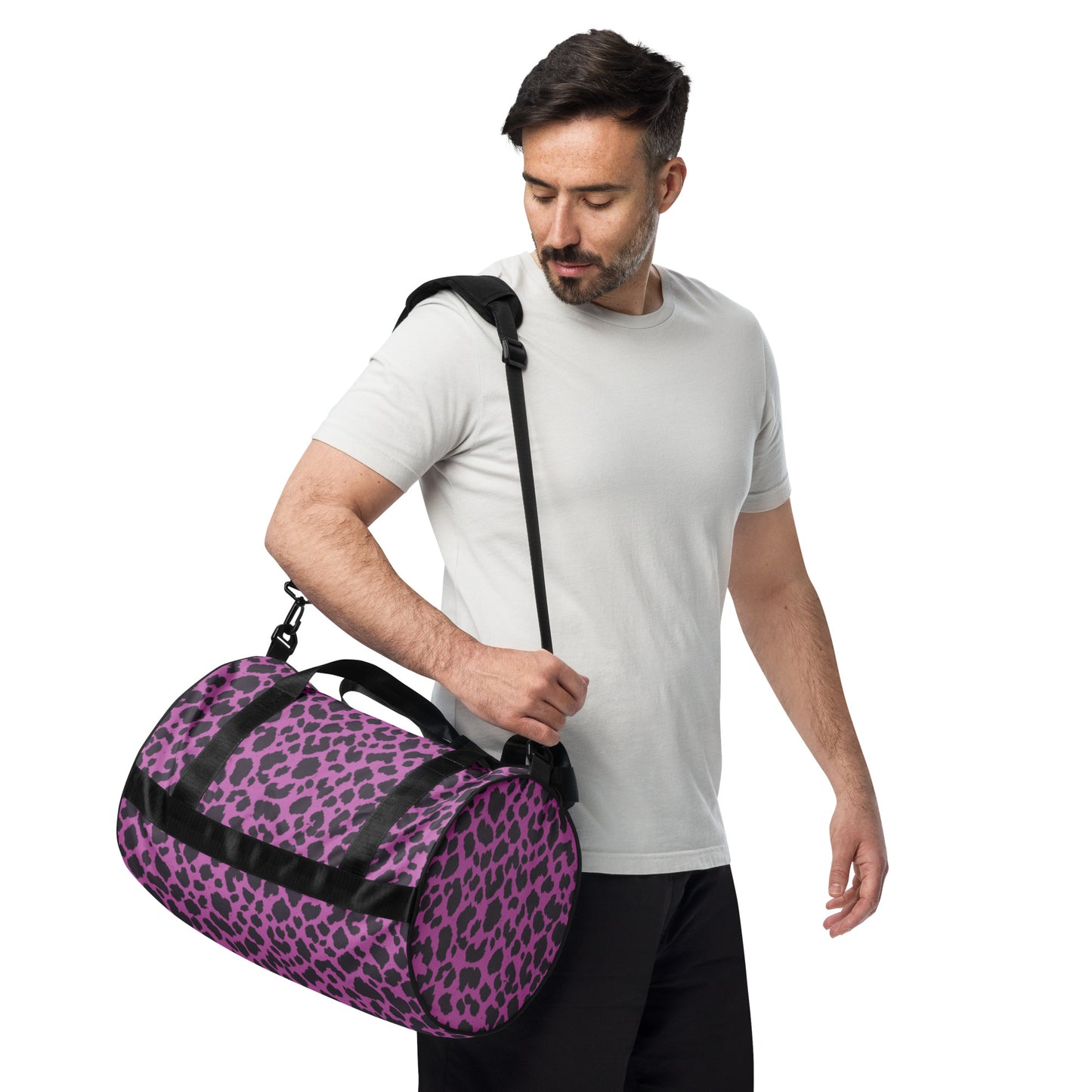PINK LEOPARD GYM BAG