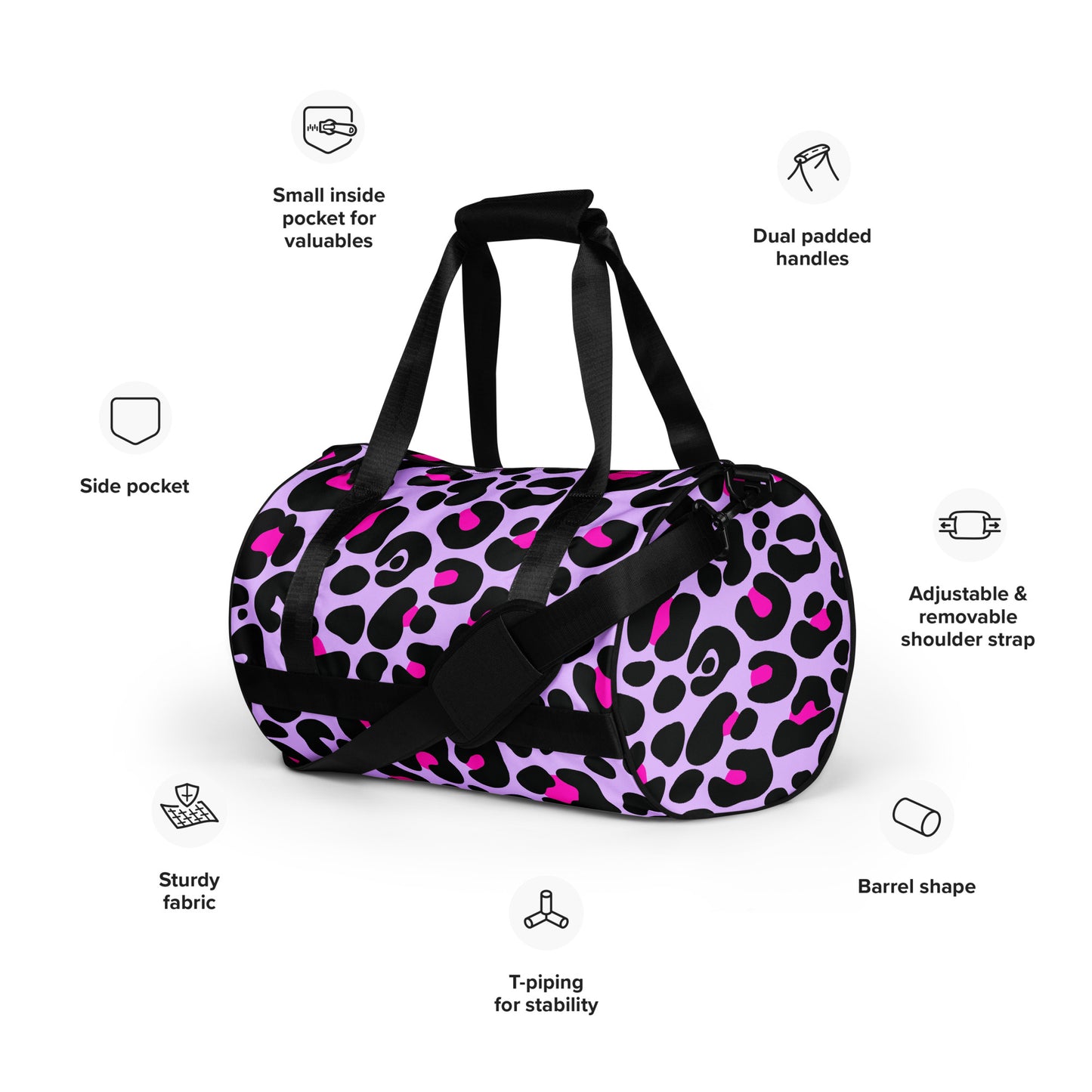 PINK & PURPLE GYM BAG