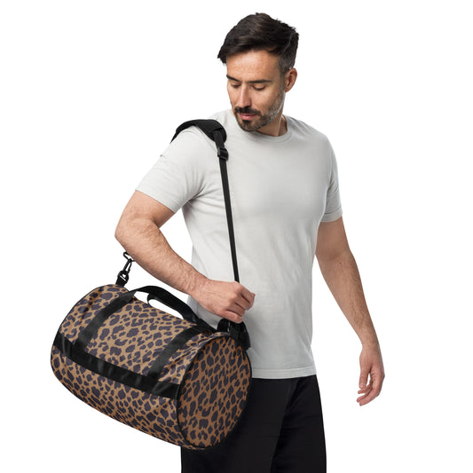 LEOPARD PRINT GYM BAG