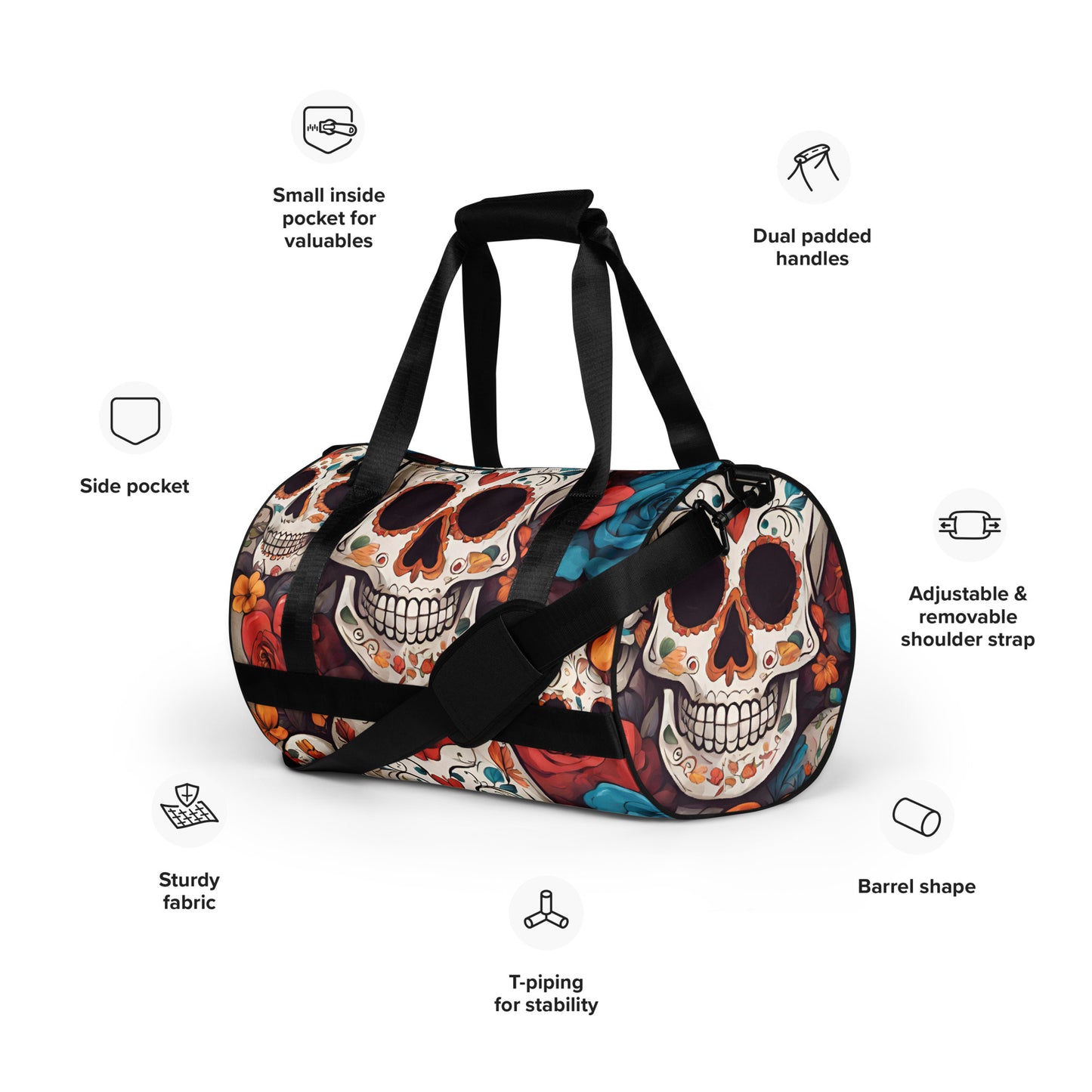 DIA DE LOS MUERTOS GYM BAG